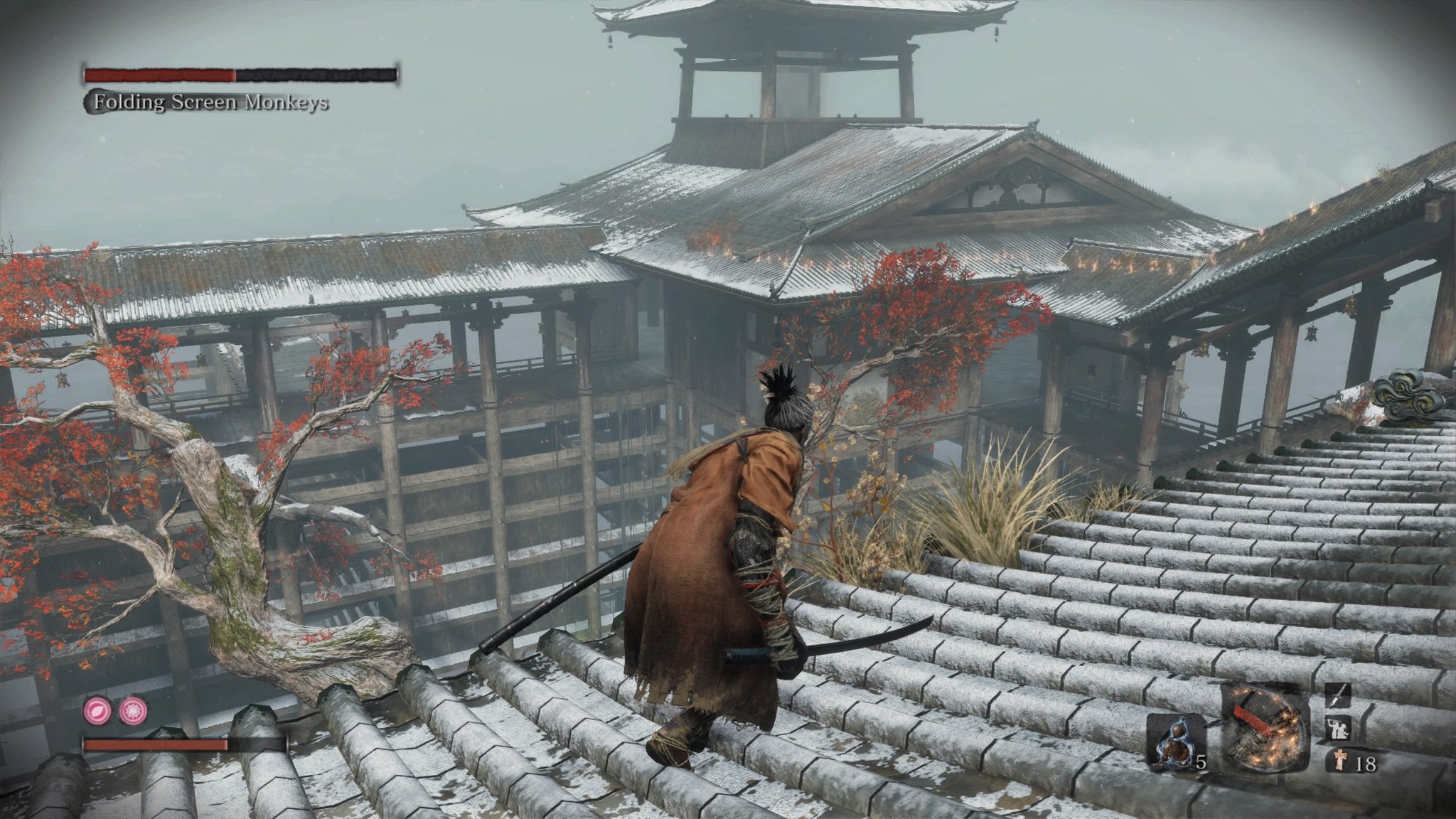 Sekiro Bosses Ranked The Hardest Bosses In Sekiro Shadows Die Twice   Sekiro Folding Monkeys Screen 