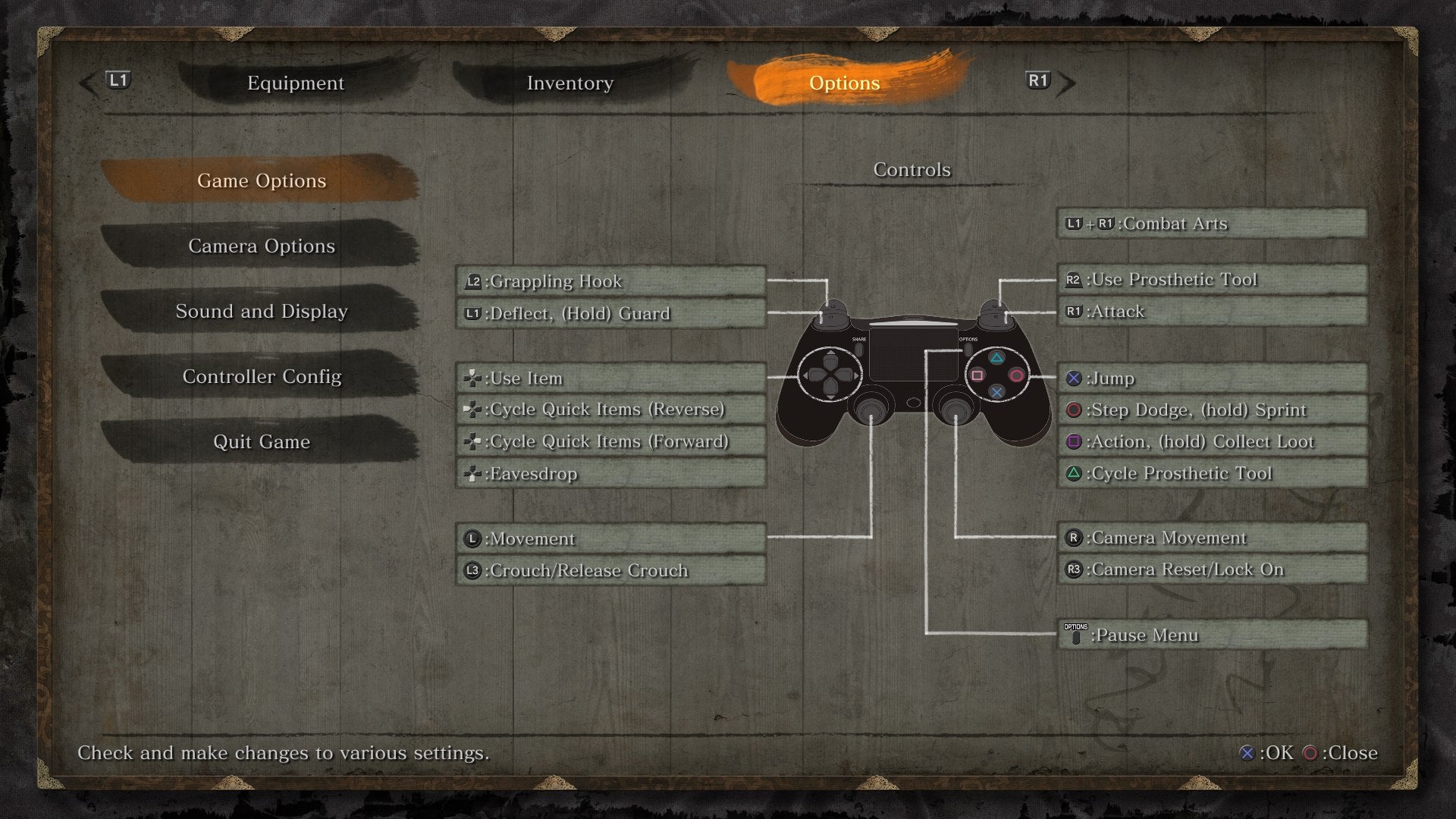 Sekiro Controls For PS4 And Xbox One VG247   Sekiro Ps4 Controller Layout 