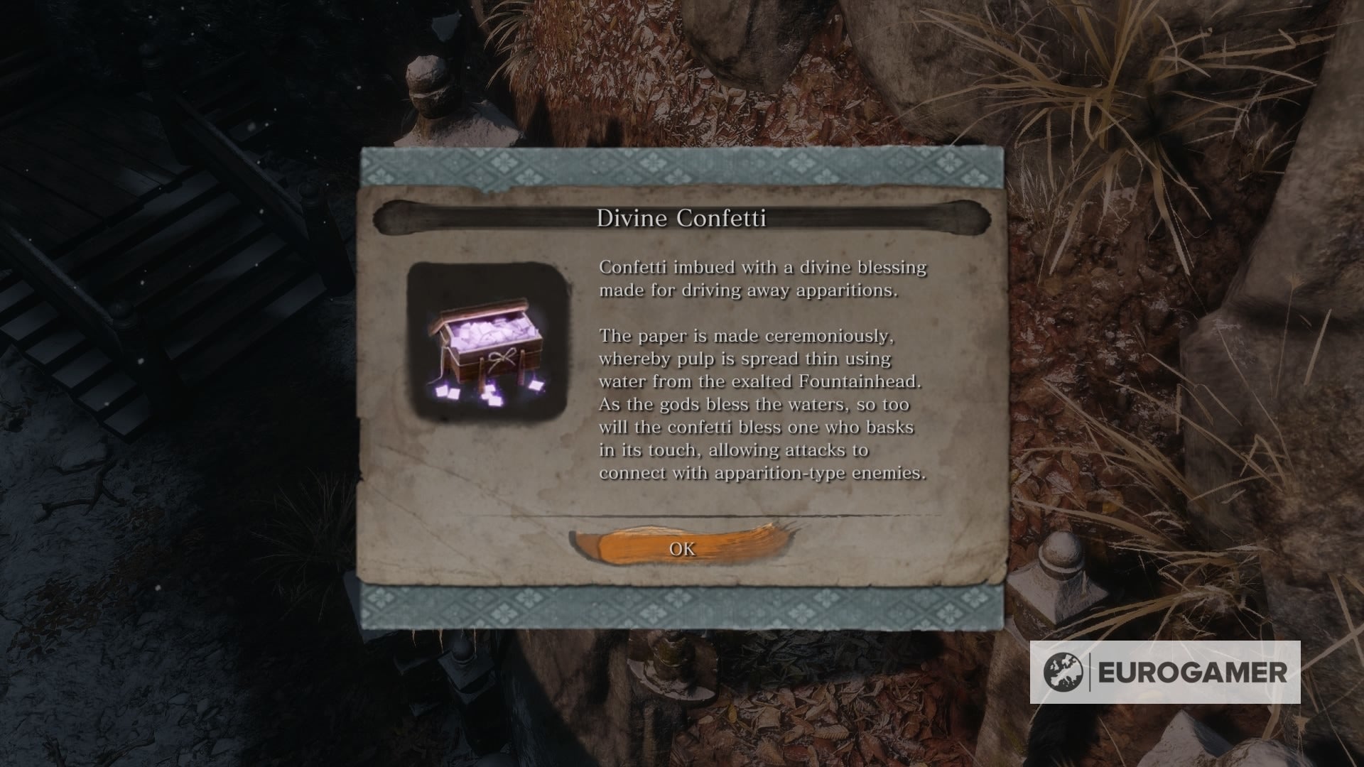 Sekiro Divine Confetti farm route, method and locations how to get