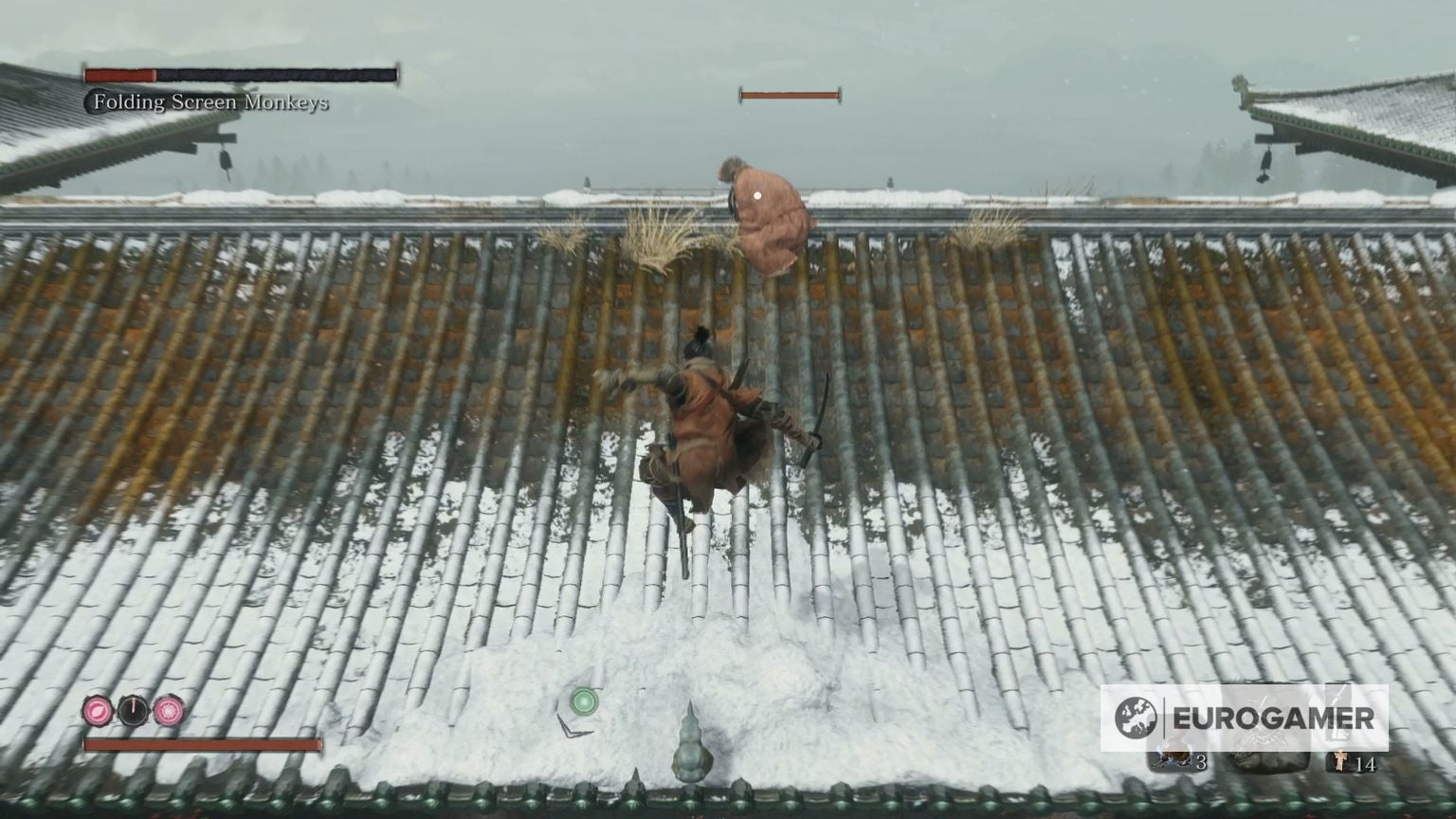 Sekiro Folding Screen Monkeys fight how to find and kill all four