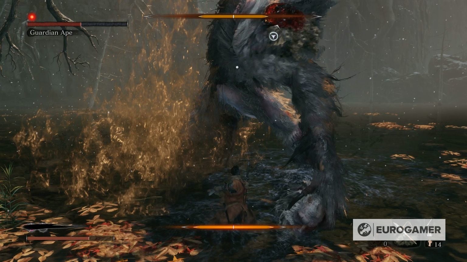Sekiro Guardian Ape fight - how to beat and kill the Guardian Ape and