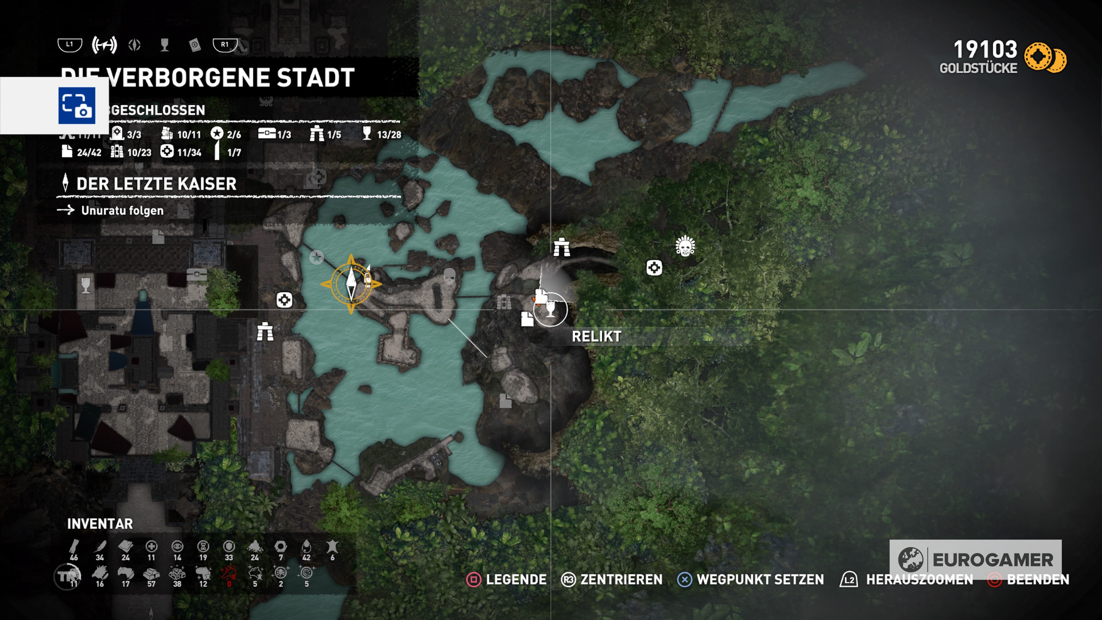 Shadow Of The Tomb Raider Die Verborgene Stadt Shadow of the Tomb Raider: Alle Relikte in der Verborgenen Stadt