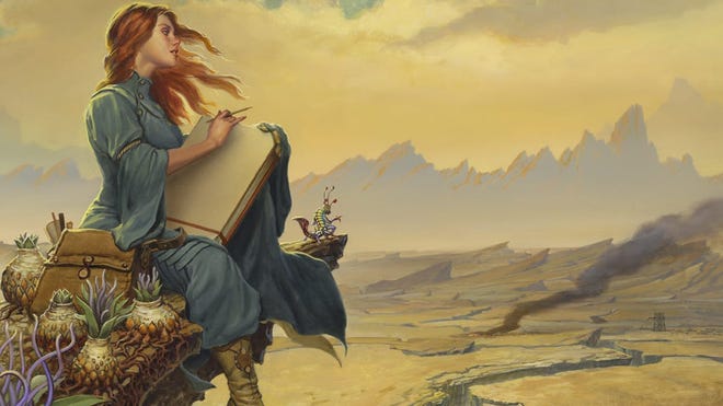 Artwork of Shallan from The Stormlight Archive.