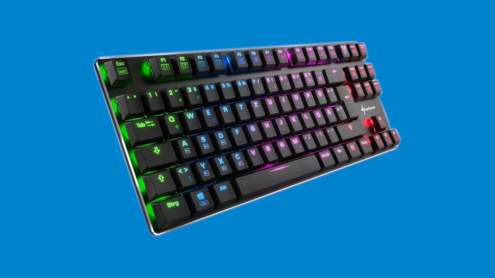 Clavier Gamer mécanique (Kailh Bleu) Sharkoon PureWriter RGB (Noir
