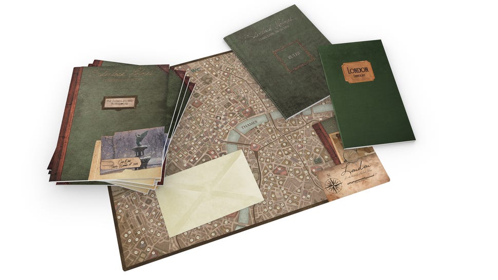 Sherlock Holmes: Baker Street Irregulars board game layout