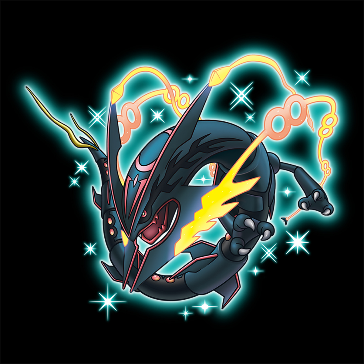 Rayquaza shiny - DRAGON ASCENT - Rare pokemon GO (Read Description