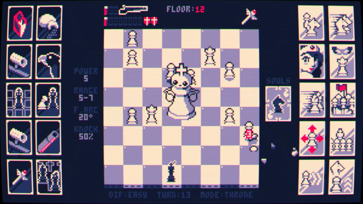 Shotgun King is roguelike chess with a shotgun