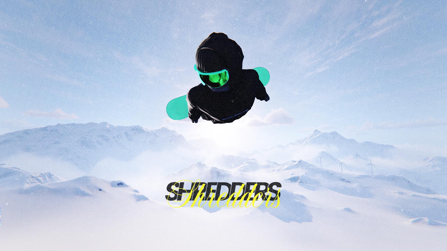 Shredders is a multiplayer, openworld snowboarding game inspired by