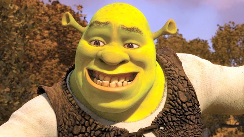 It's Shrek, from Shrek.