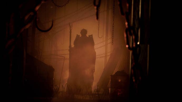 The silhouette of an enemy can be seen in Silent Hill: Ascension