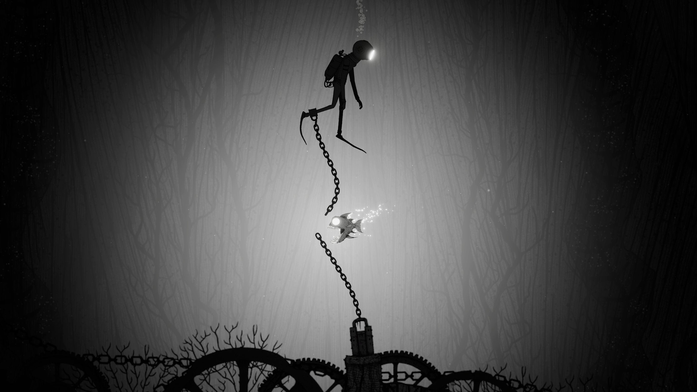 A fish bites through a chain in Silt