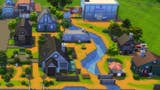 Stardew Valley's town built in 3D using Sims 4