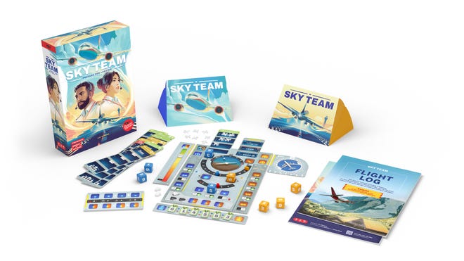 Sky Team board game spill with box included
