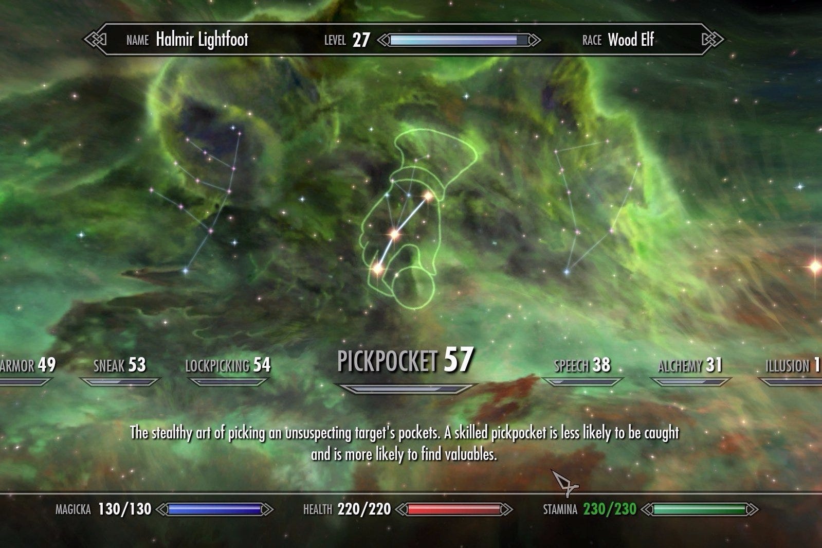 Skyrim Thief Skills how to max Sneak, Speech, Pickpocket and