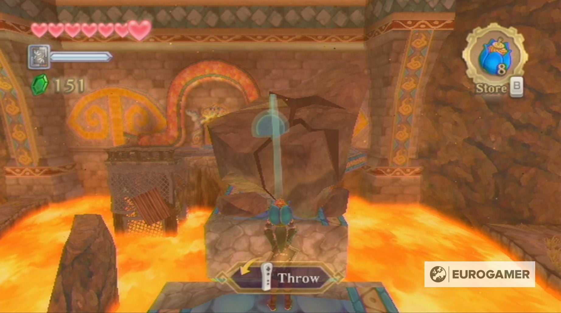 Zelda Skyward Sword Earth Temple dungeon How to get and use the