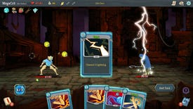 A Lightning card is played in Slay The Spire