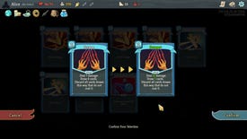 Upgrading cards in a Slay The Spire screenshot.