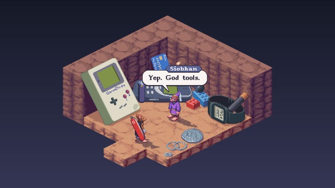 A mouse and a rat talk among human objects in Small Saga