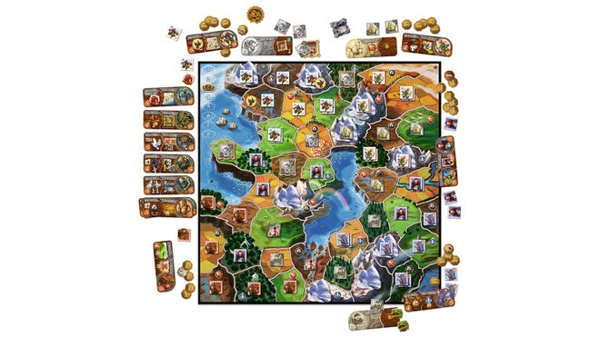 Small World board game layout