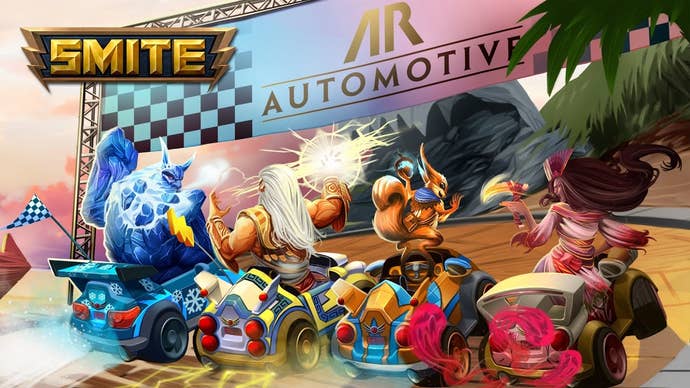 Racing Rumble artwork by Apollo, better known as Smite Kart
