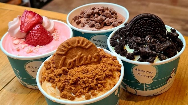 Ice cream from Snacks and Ladders cafe