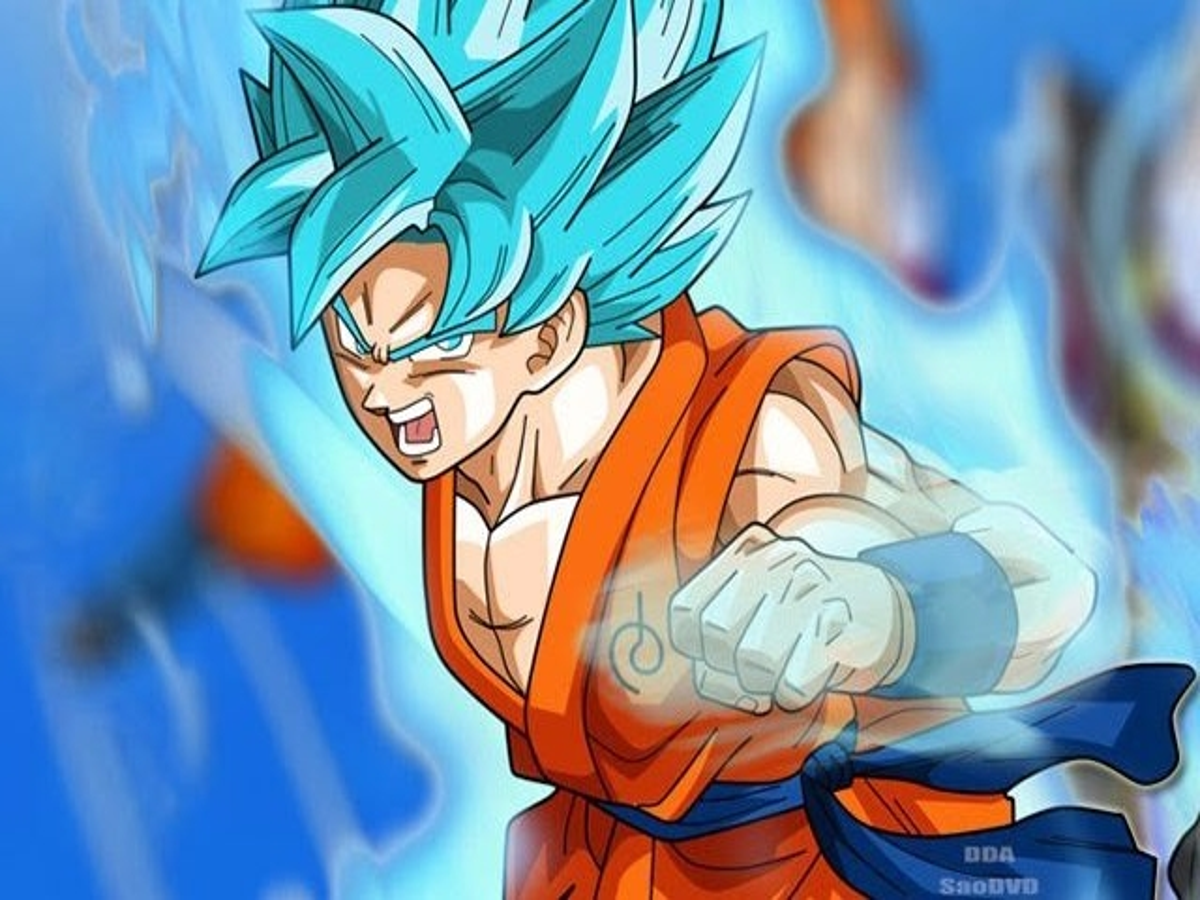 Fiz o Goku na transformação Super Saiyan Blue Evolution pensando que ele  usaria no novo filme DBS: B…