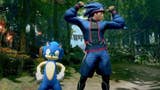 Sonic costumes on palico and hunter in Monster Hunter Rise