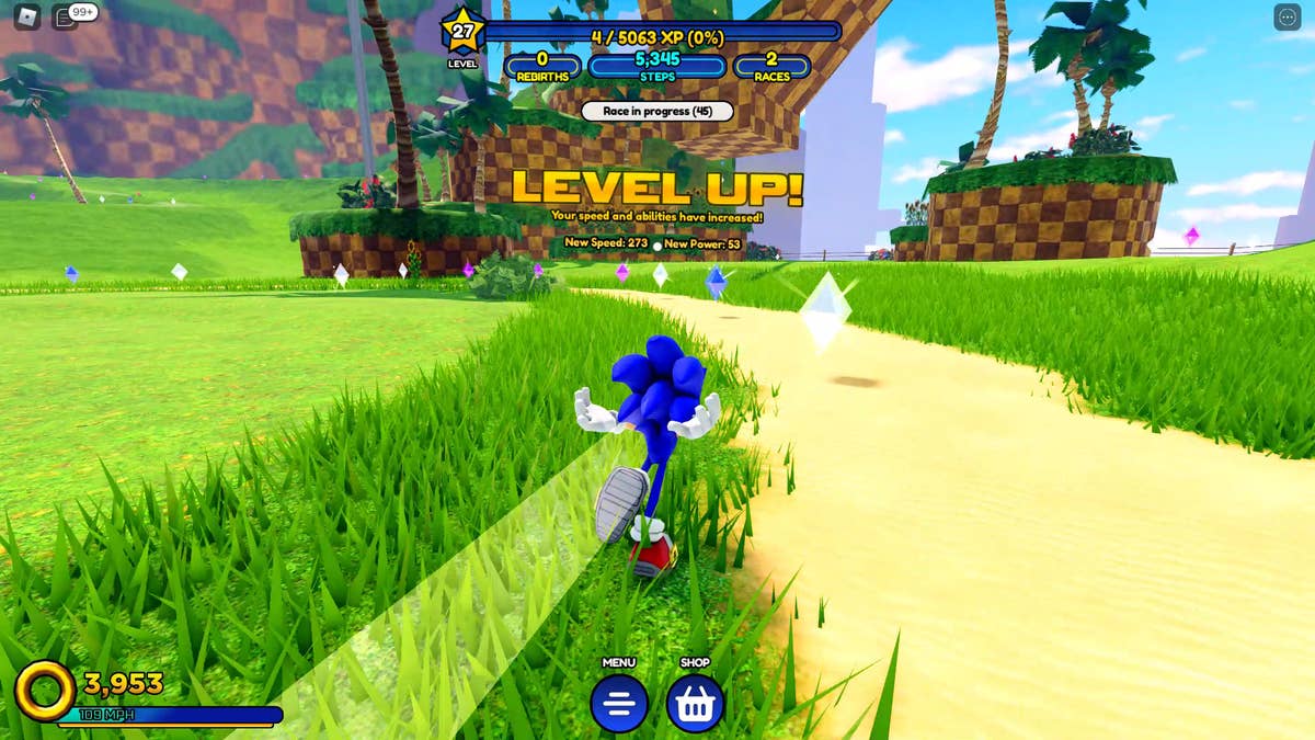 Sonic Speed Simulator review - a free, good-looking Roblox game that's fast  and fun in short spins