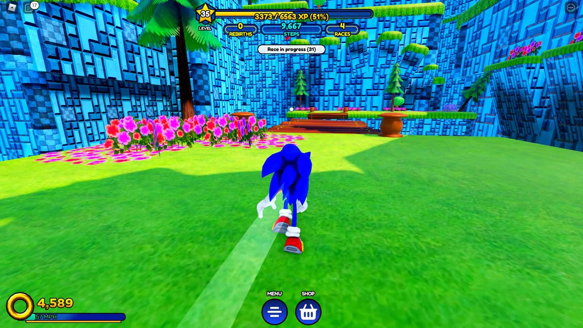 Sonic Speed Simulator review - a free, good-looking Roblox game