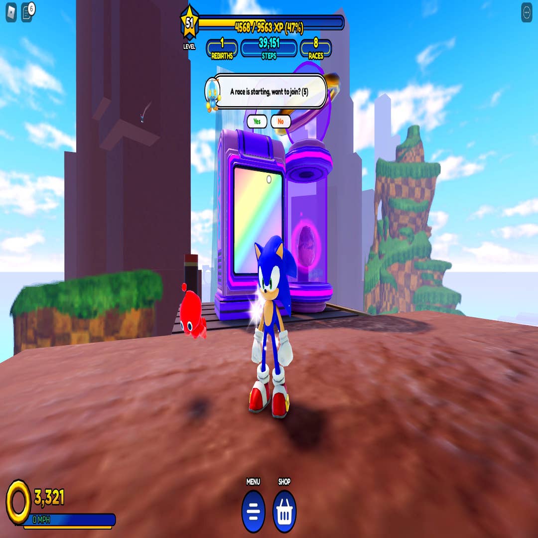 Sonic Speed Simulator review - a free, good-looking Roblox game that's fast  and fun in short spins