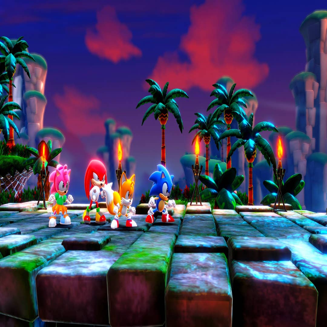 Sonic the Hedgehog 2 Tails and Knuckles Rings and Speed Lines