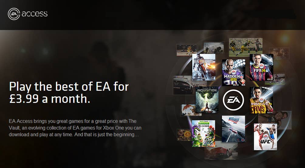 Ea access deals cost xbox one