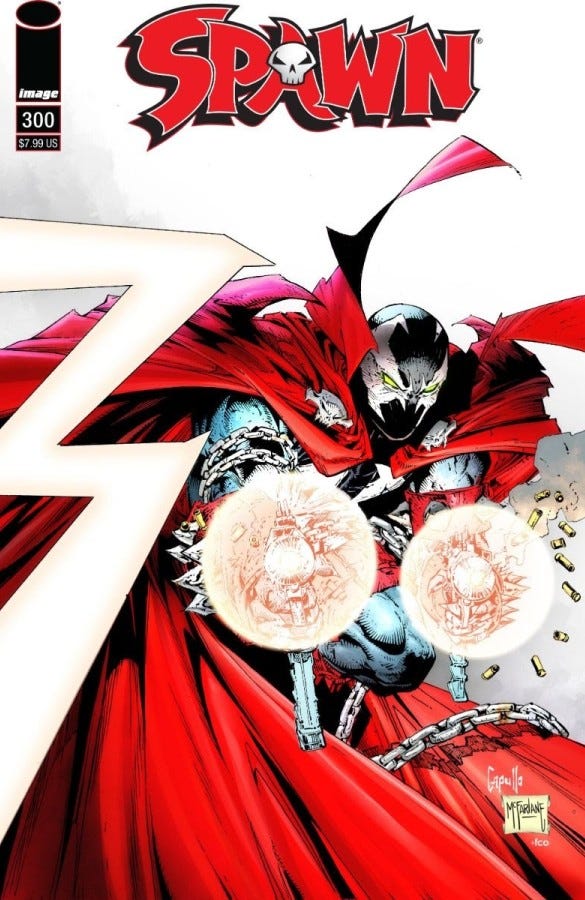 Spawn #300 variant cover by Greg Capullo and Todd McFarlane