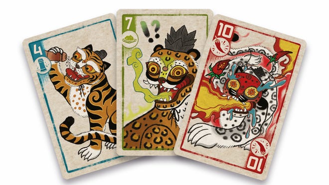 Spicy board game card fan