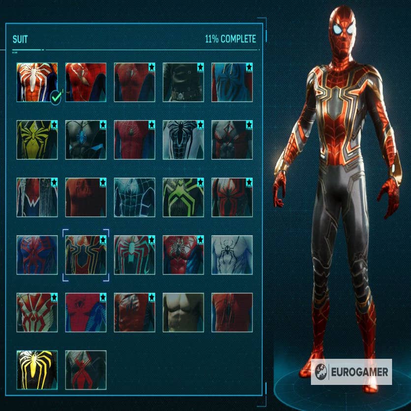 Spider-Man Suits - como desbloquear e quanto custam todos os Suits e Suits  Powers