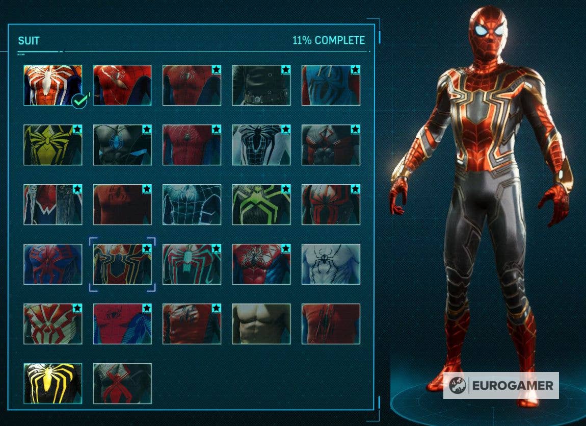 Samle jordnødder lejr Spider-Man suits list, all powers and unlock requirements | Eurogamer.net