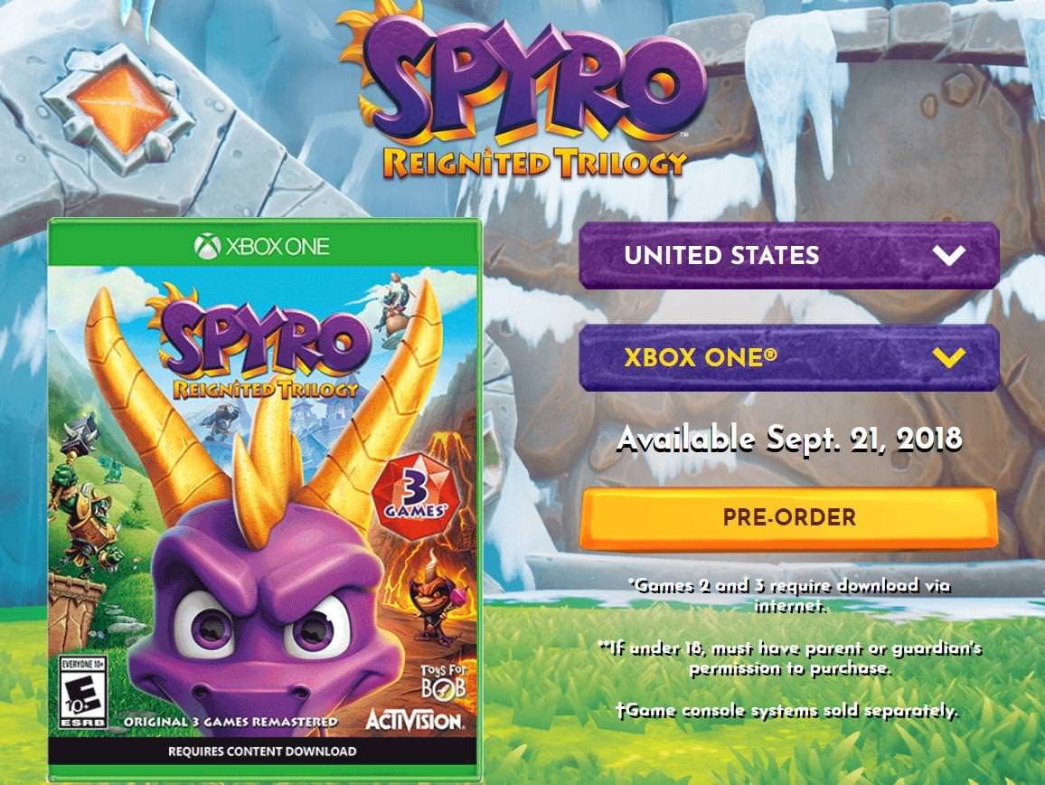 Spyro Reignited Trilogy physical edition download for second and third | Eurogamer.net