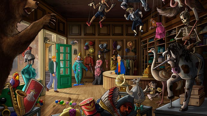 Puppet shop in Broken Sword Reforged