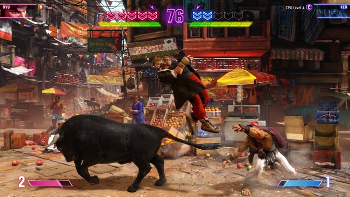 Street Fighter 6 battles can get a little... weird