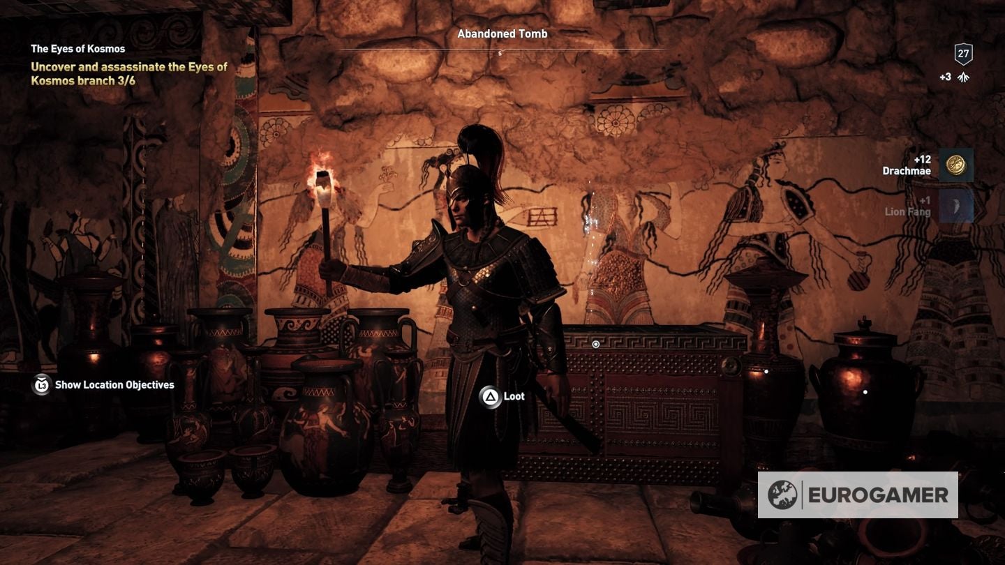 Assassin's Creed Odyssey tomb locations Ancient Steles, Tomb of Alkathous, Tomb of the First