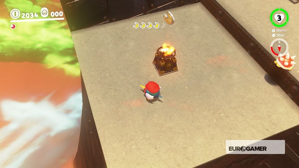Super Mario Odyssey Bowser Kingdom Power Moons where to find Bowser