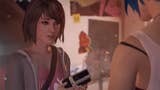 Max in Life is Strange, holding her camera in front of Chloe (whose back is facing us)