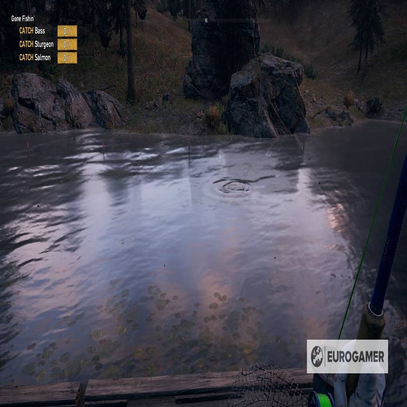 When the game breaks while you're fishing and you can't run so you