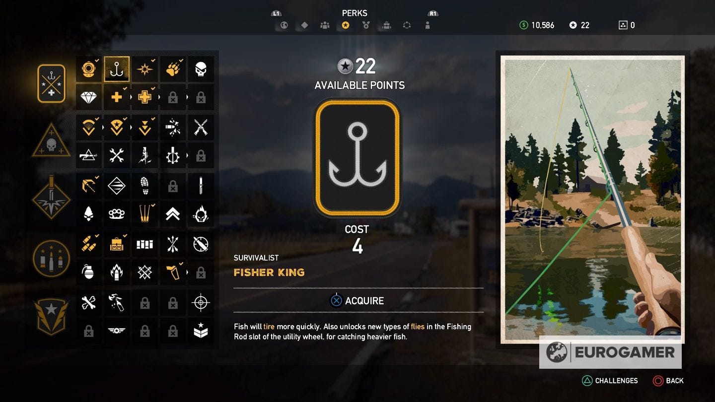 Far Cry 5 fishing: How to fish, where to unlock all fishing rods and ...