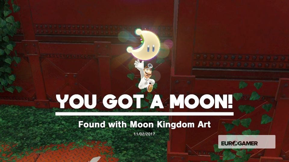 Super Mario Odyssey Moon Kingdom Power Moons where to find Moon