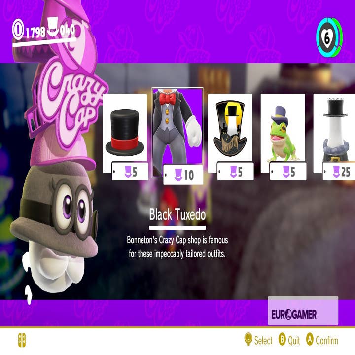 Super Mario Odyssey Outfits list - outfit prices and how to unlock every  costume, outfit and suit in Super Mario Odyssey 