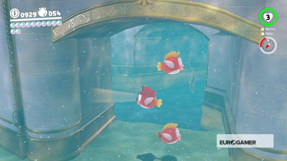 Super Mario Odyssey Seaside Kingdom Power Moons where to find Seaside