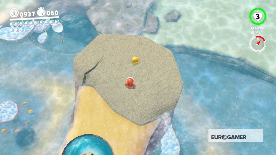 Super Mario Odyssey Seaside Kingdom Power Moons where to find Seaside