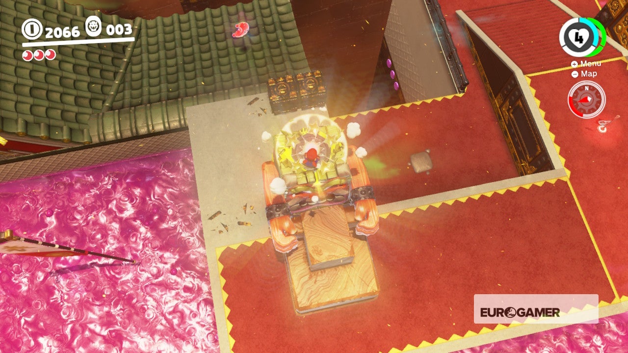 Super Mario Odyssey Showdown at Bowser's Castle and how to beat the