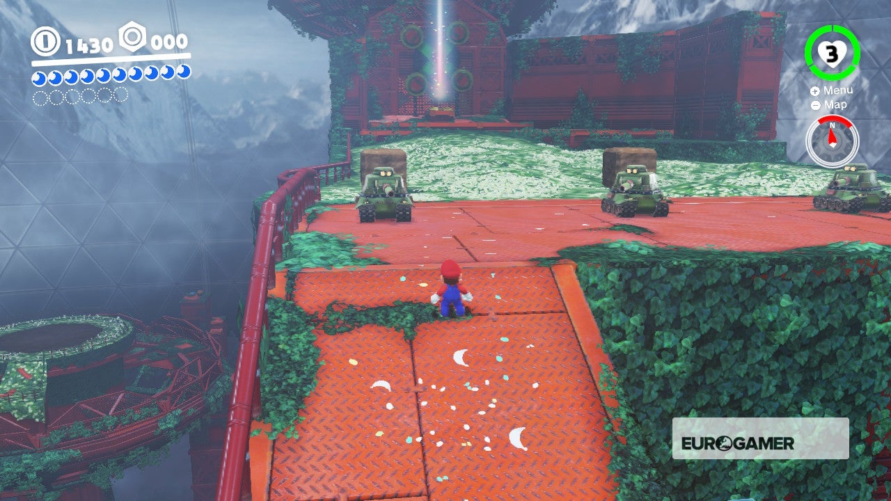 Super Mario Odyssey Pass to the Secret Flower Field and Defend the Secret Flower Field